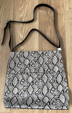 John Lewis Anyway Sia Hobo Bag Snake Animal Print Faux Leather Handbag 