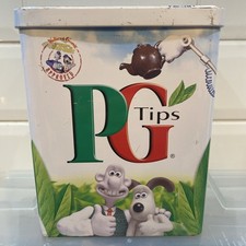 Wallace and Gromit The Curse Of The  Were Rabbit PG Tips Tea Metal Tin Caddy VGC
