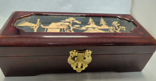 Vintage chinese red lacquer - vintage,