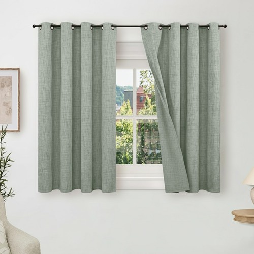 Linen style blackout curtains - style,