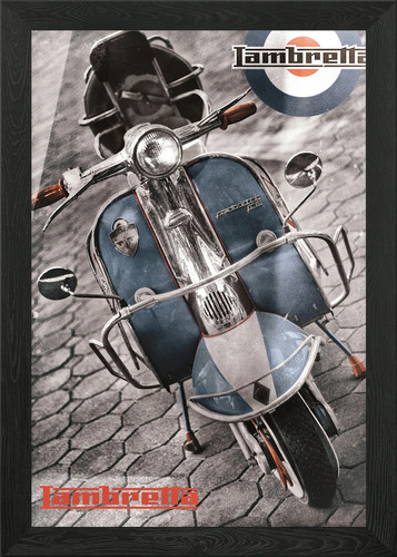 Lambretta 150 framed wall - li,
