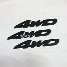 3x Black 4WD Matte Metal