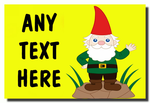 Garden gnome personalised - garden,