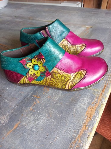 Socofy beautiful floral shoe - floral,