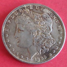 Usa 1889 morgan silver dollar - usa,