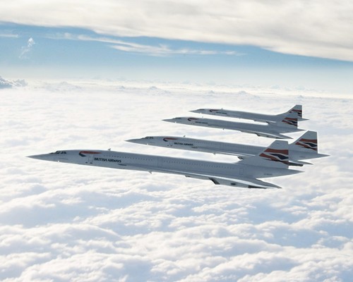 Four british airways concorde - airways,