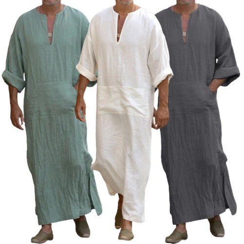 Indian kurta men robe kaftan - men's,
