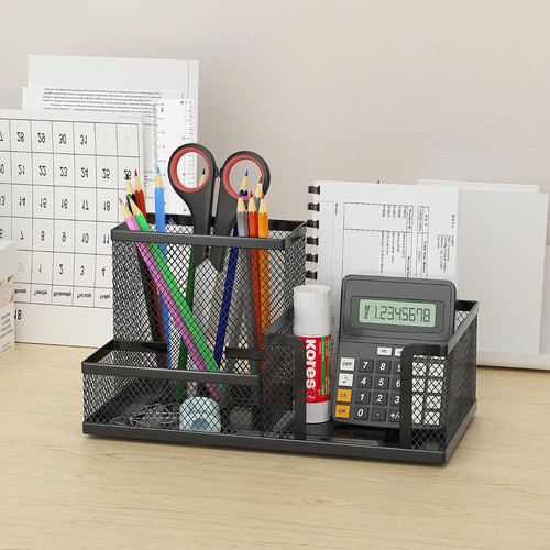 Metal mesh desk organiser - mesh,