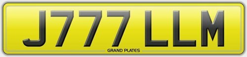 J777 llm number plate - number, jill