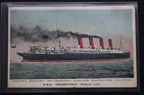 Cunard line rms mauretania - line,