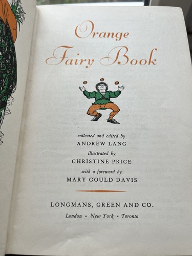 Orange fairy book andrew - fairy,