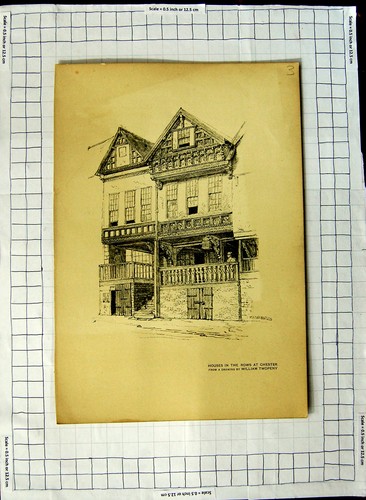 Original old antique print - antique,