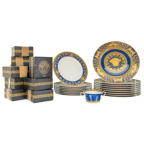Rosenthal versace medusa blue - versace,