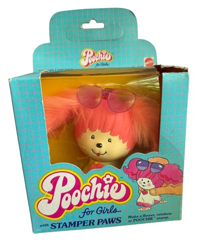 Nib poochie stamper paws 1982 - poochie,