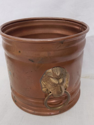 Vintage copper planter - planter, plant