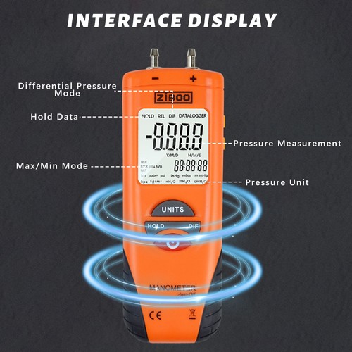 Ziboo et1013 digital manometer - ziboo,