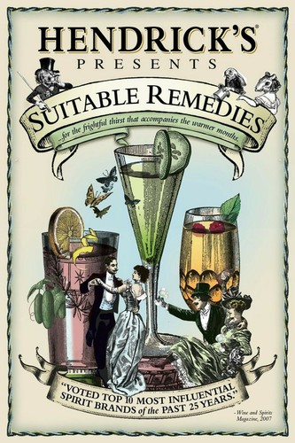 Hendrick gin remedies advert - hendrick's,