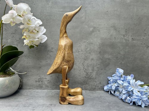 Handcarved wooden duck - handcarved,