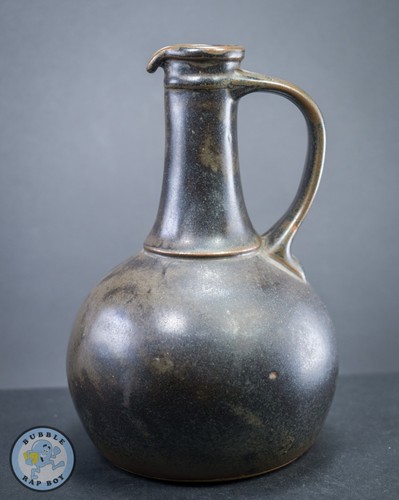 Tremar pottery wine flask - pottery,