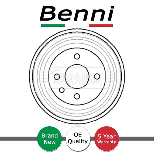 Brake drum rear - drum,