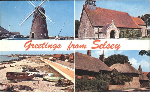 Vintage selsey postcard - vintage,