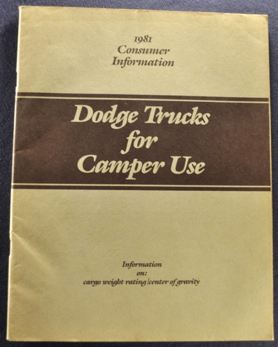 1981 dodge truck for campers - truck,