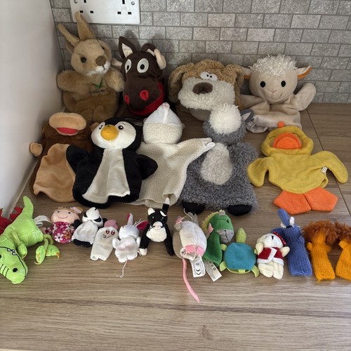Job lot finger puppets 9 - &,