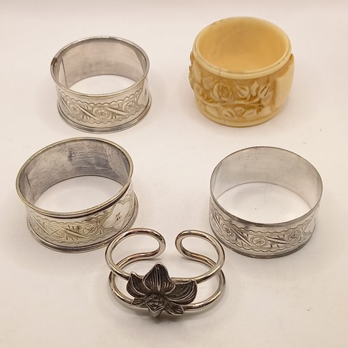 Vintage napkin rings 3 - napkin, (3