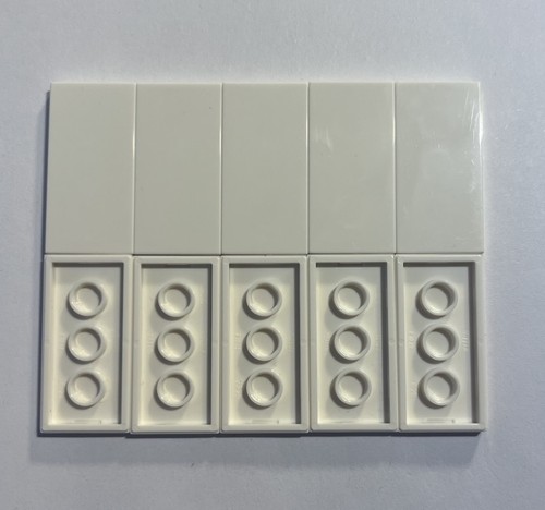 Lego 2x4 white tiles - 10,