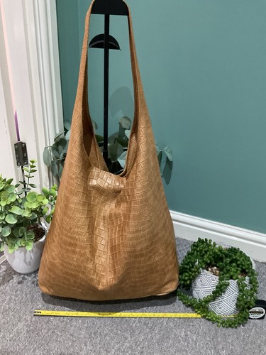 Women leather tote bag - women's, hobo