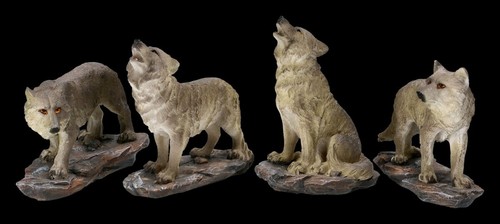 Wolf figures 4er set wild - wolf,