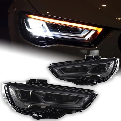 Pair led headlights - headlights, drl