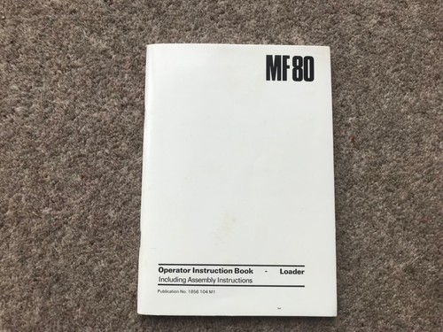 Massey ferguson mf80 - mf80, operator