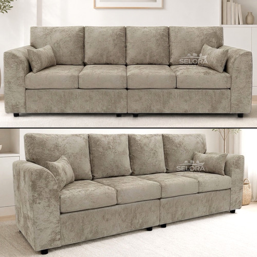 Alaska fabric seater sofa - 4,