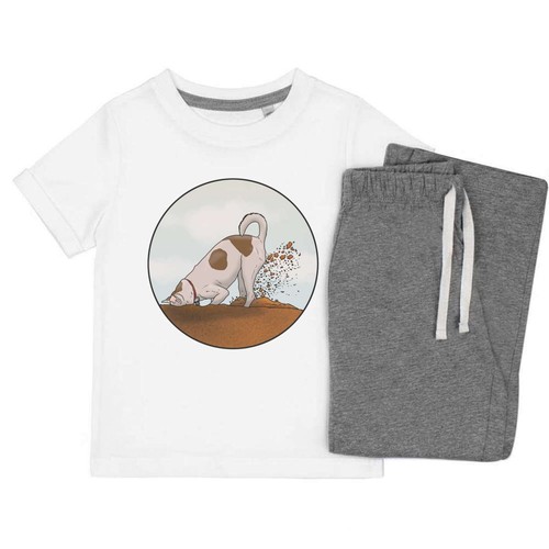 Digging dog kids nightwear - dog',