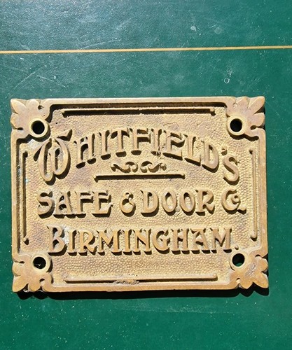 Safe plaque whitfield - safe,