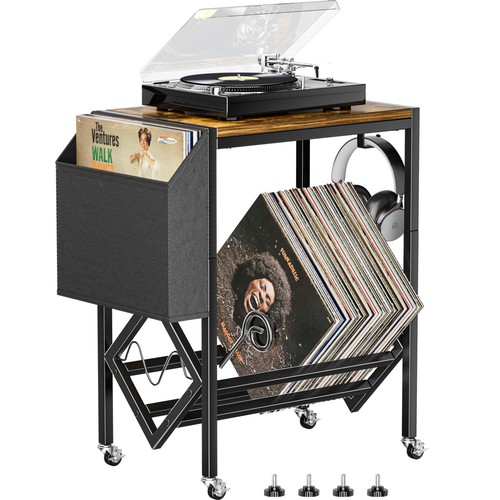 Vinyl record player stand - record,