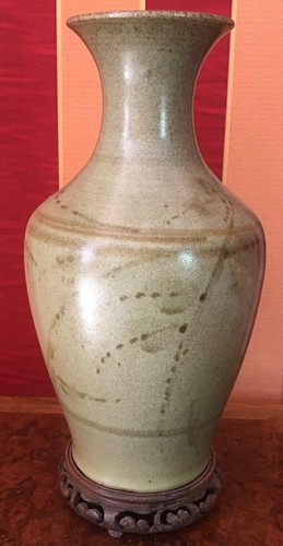 Vintage celadon asian - celadon, large