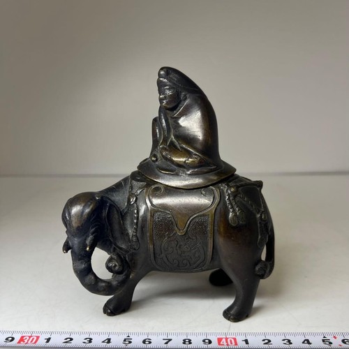 Old bronze incense burner - bronze,