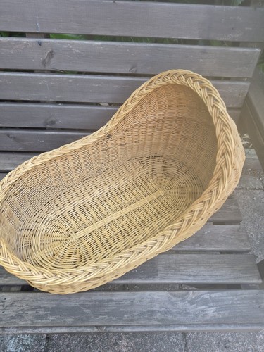 Vintage wicker rocking doll - doll, or