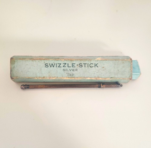 Silver cocktail swizzle - silver,