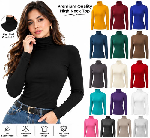 Ladies womens polo neck - ladies,