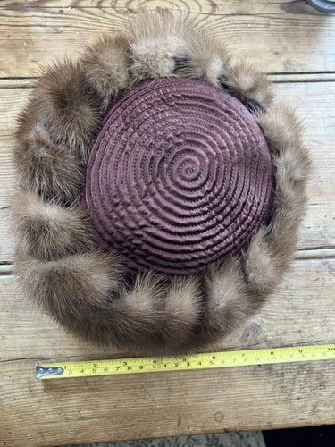 Vintage fur hat unique - vintage,