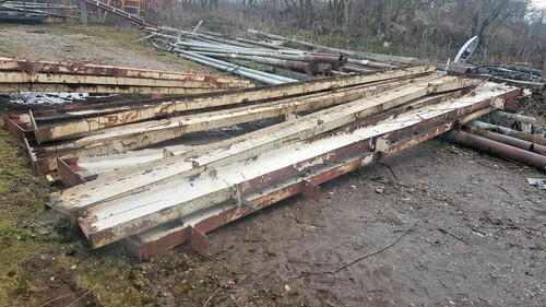 Used steel girders cut - steel,