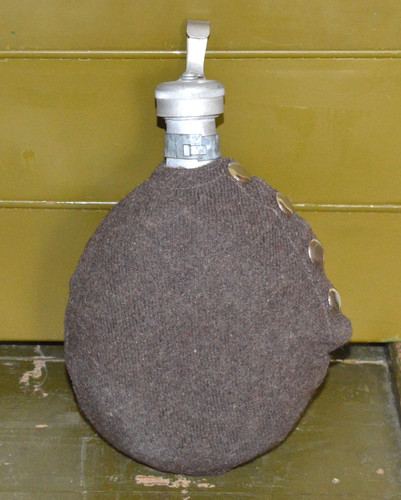 Bulgarian army aluminium flask - army,