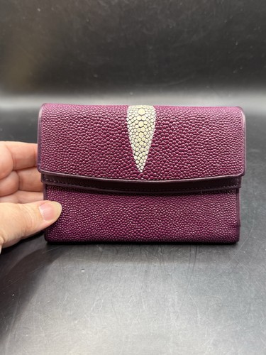 Maroon stingray wallet with - maroon,