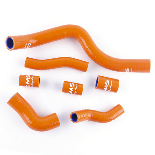 Orange silicone radiator - radiator, hose