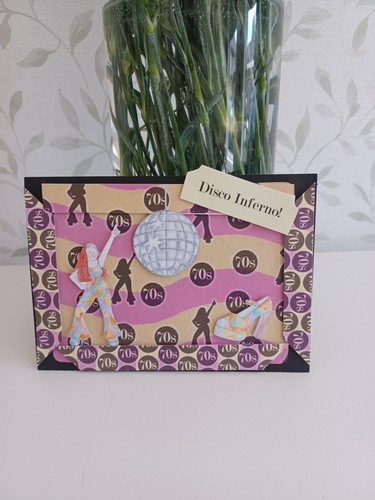 Handmade card topper - card,