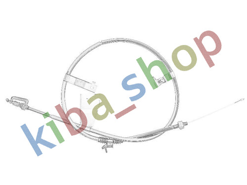 Left handbrake cable rear - handbrake,