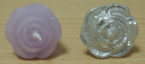 Rose shaped candles fit - 48,